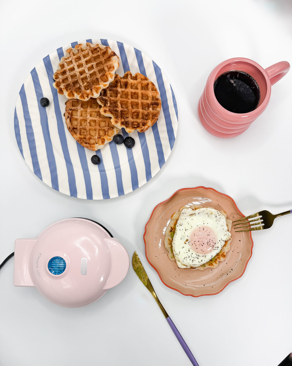 Ideas para preparar tus masitas en casa con una wafflera.